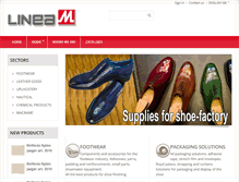 Tablet Screenshot of linea-emme.com